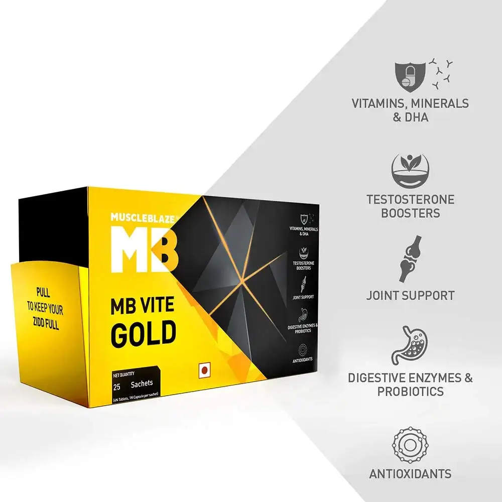 MuscleBlaze MB Vite Gold OP,  125 tablet(s)  Unflavoured