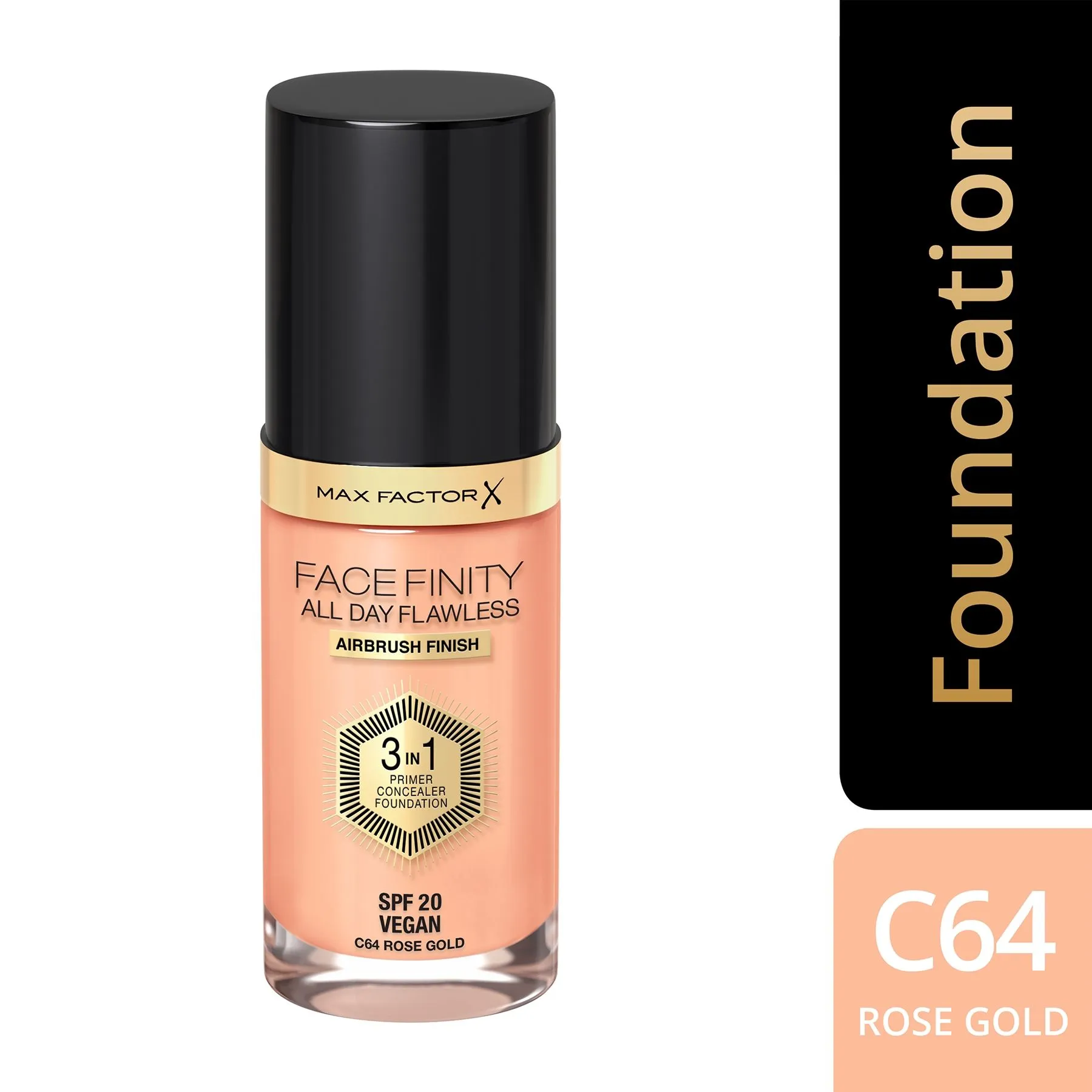 Max Factor Face Finity All Day Flawless 3 In 1 Foundation - Rose Gold