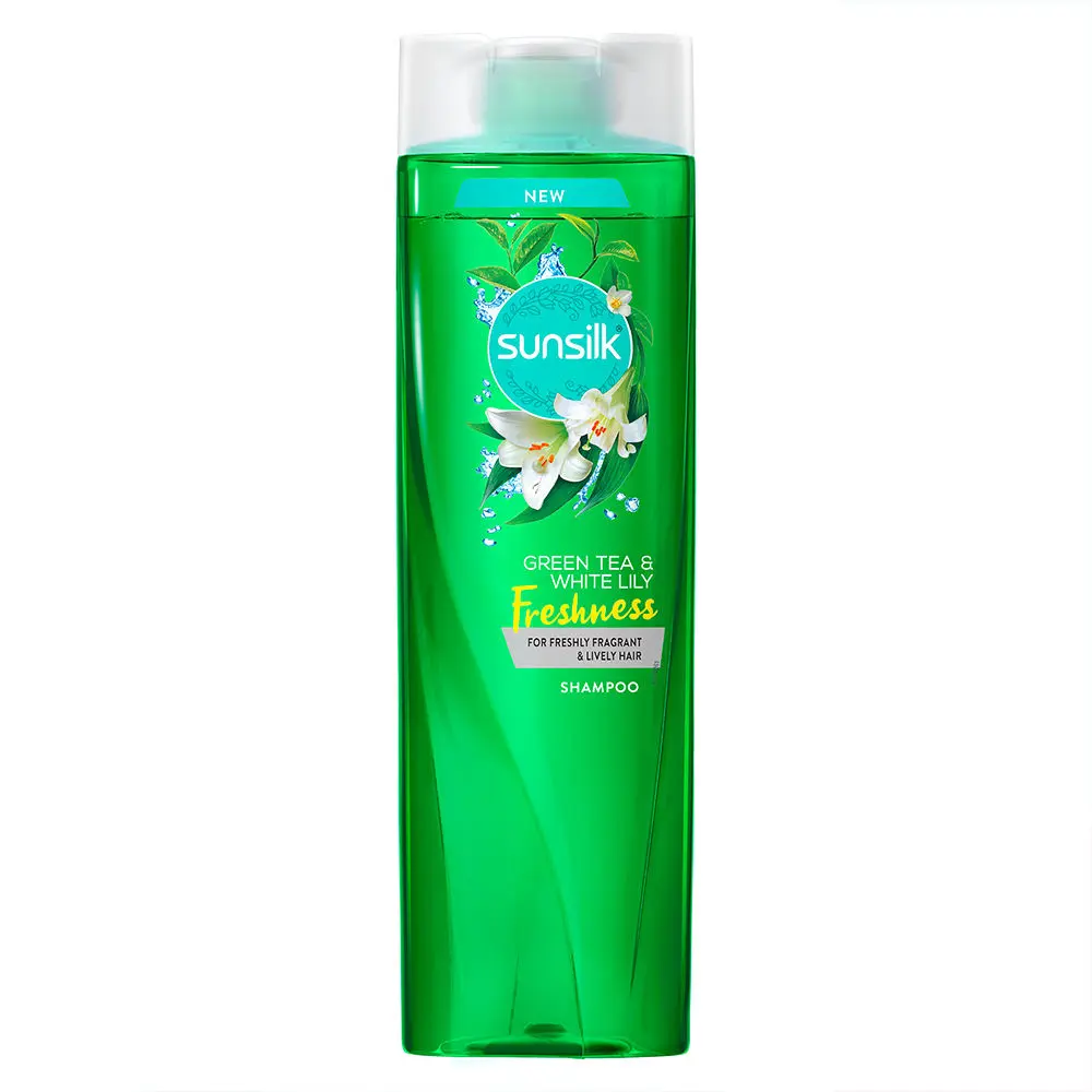 Sunsilk Green Tea and White Lily Freshness Hair Shampoo (370 ml)