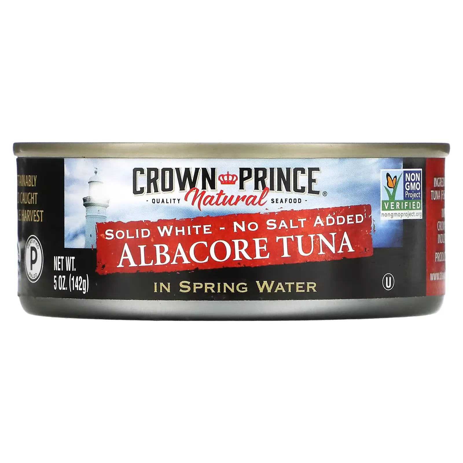 Albacore Tuna, Solid White - No Salt Added, In Spring Water, 5 oz (142 g)