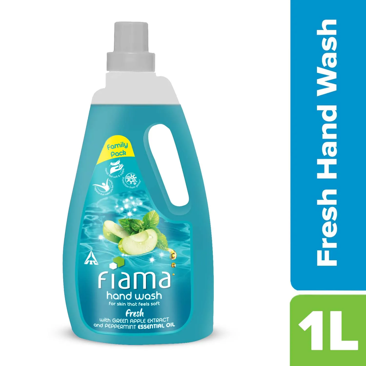 Fiama Fresh Moisturising Hand Wash, Peppermint and Green Apple