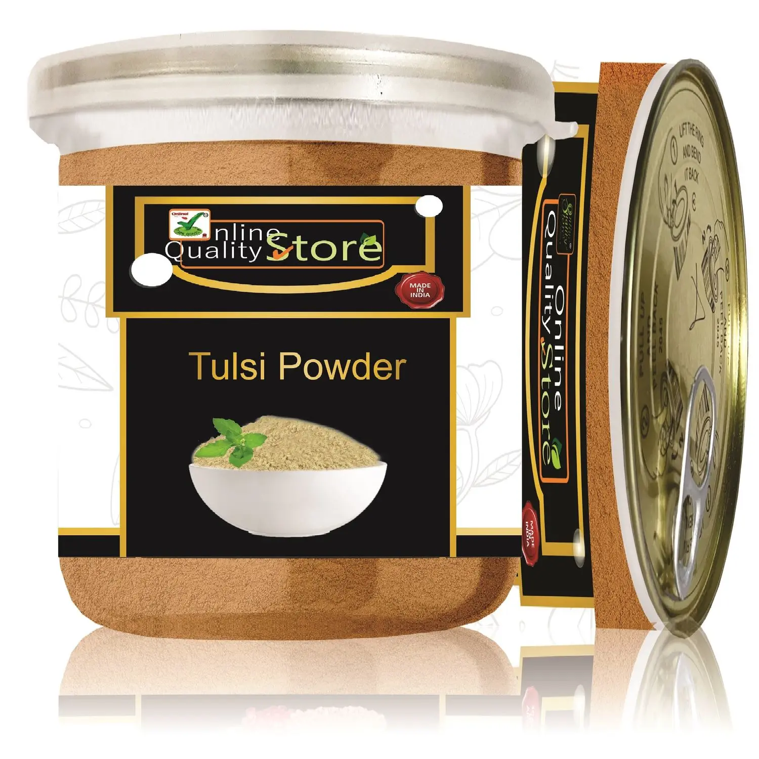 Online Quality Store Tulsi Powder - 200 g |tulsi powder for face organic |tulsi leaf powder |Tulsi Leaf/Leaves/Ocimum Sanctum |Holy Basil Powder for Skin & Hair |Ocimum Sanctum{Jar_tulsi_powder_200g}