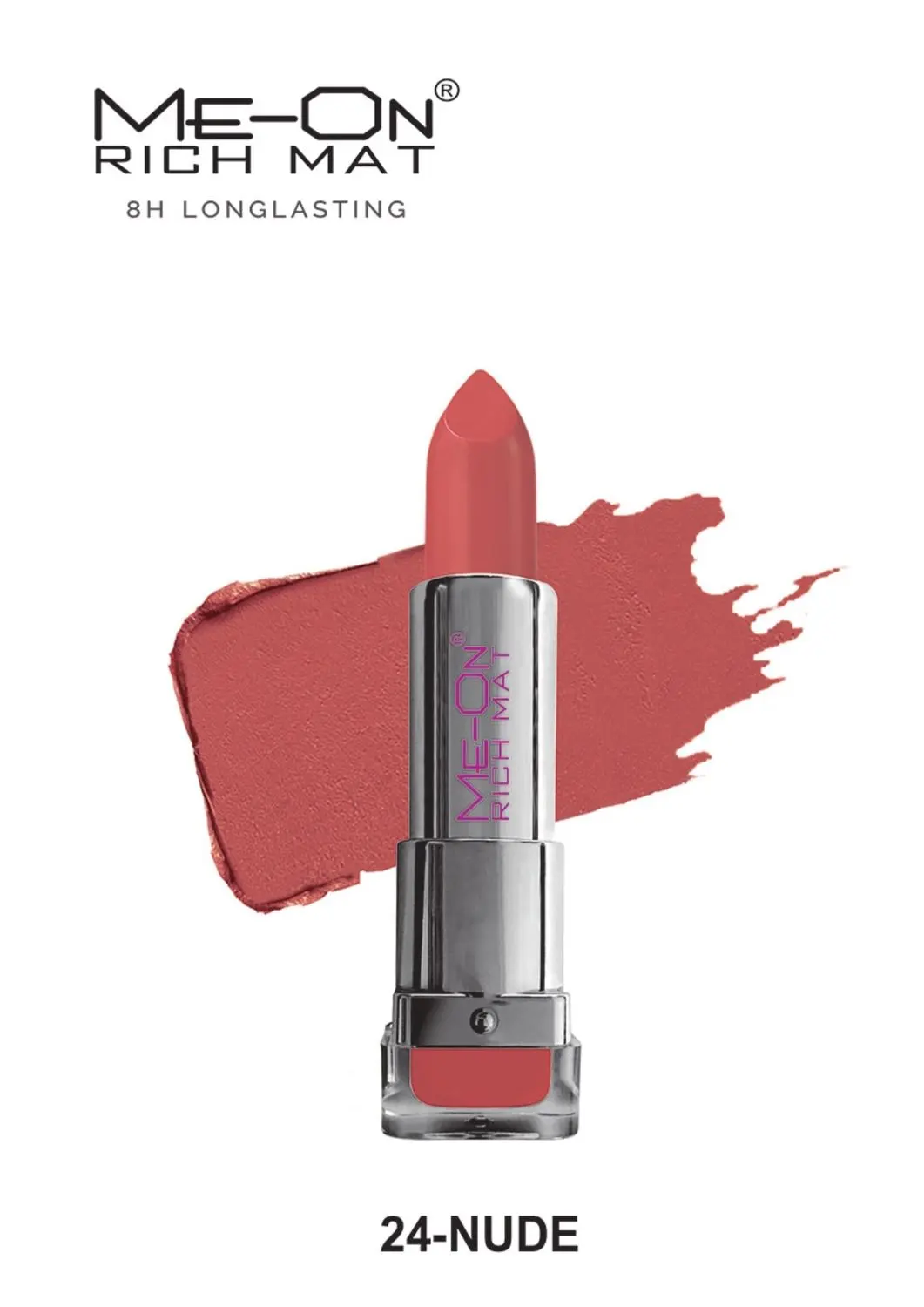 Me-On 8H Longlasting Rich Mat Lipstick Shade#24