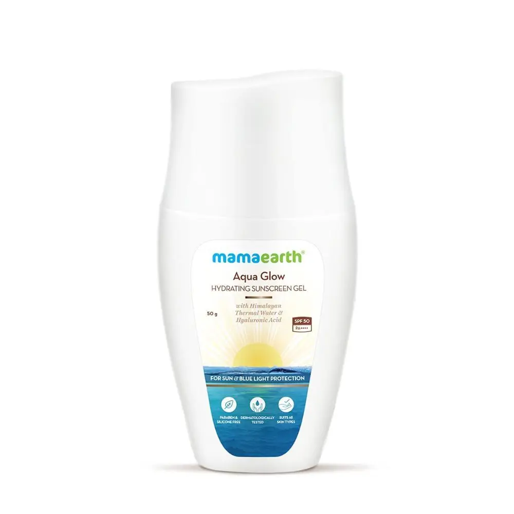 Mamaearth Aqua Glow Hydrating Sunscreen Gel with Himalayan Thermal Water & Hyaluronic Acid (50 g)