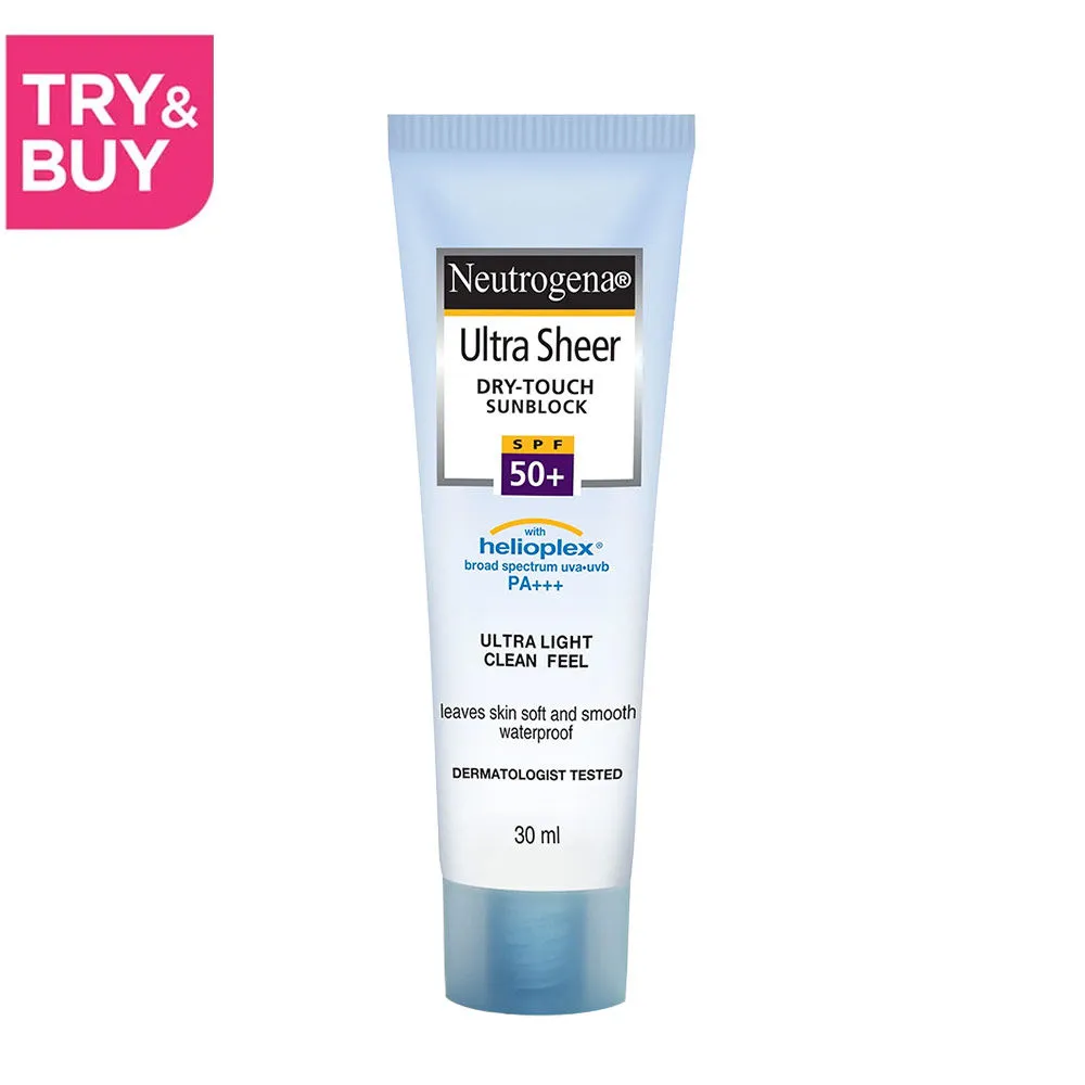 Neutrogena Ultrasheer SPF50+ PA+++ Face Sunscreen With Helioplex For Ultralight Feel & Matte Finish