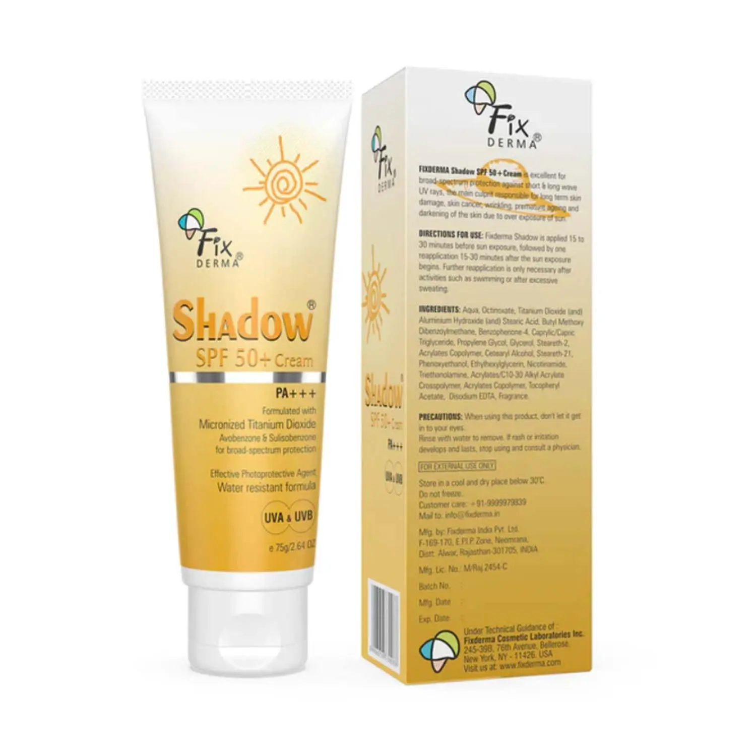 Fixderma Shadow SPF 50+ Cream 75gm