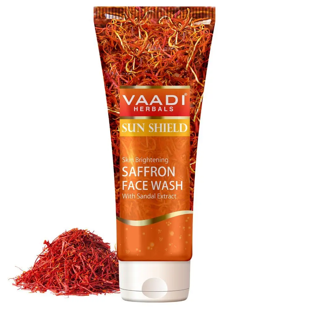 Vaadi Herbals Skin Whitening Saffron Face Wash With Sandal Extract (60 ml)