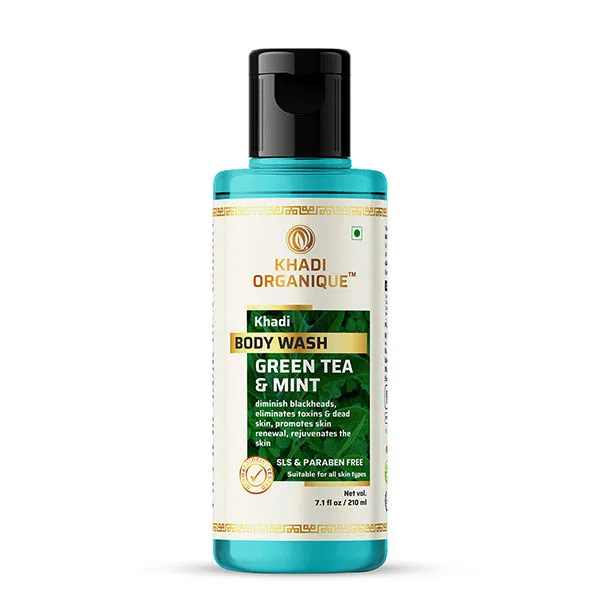 Khadi Organique Green Tea & Mint Body Wash