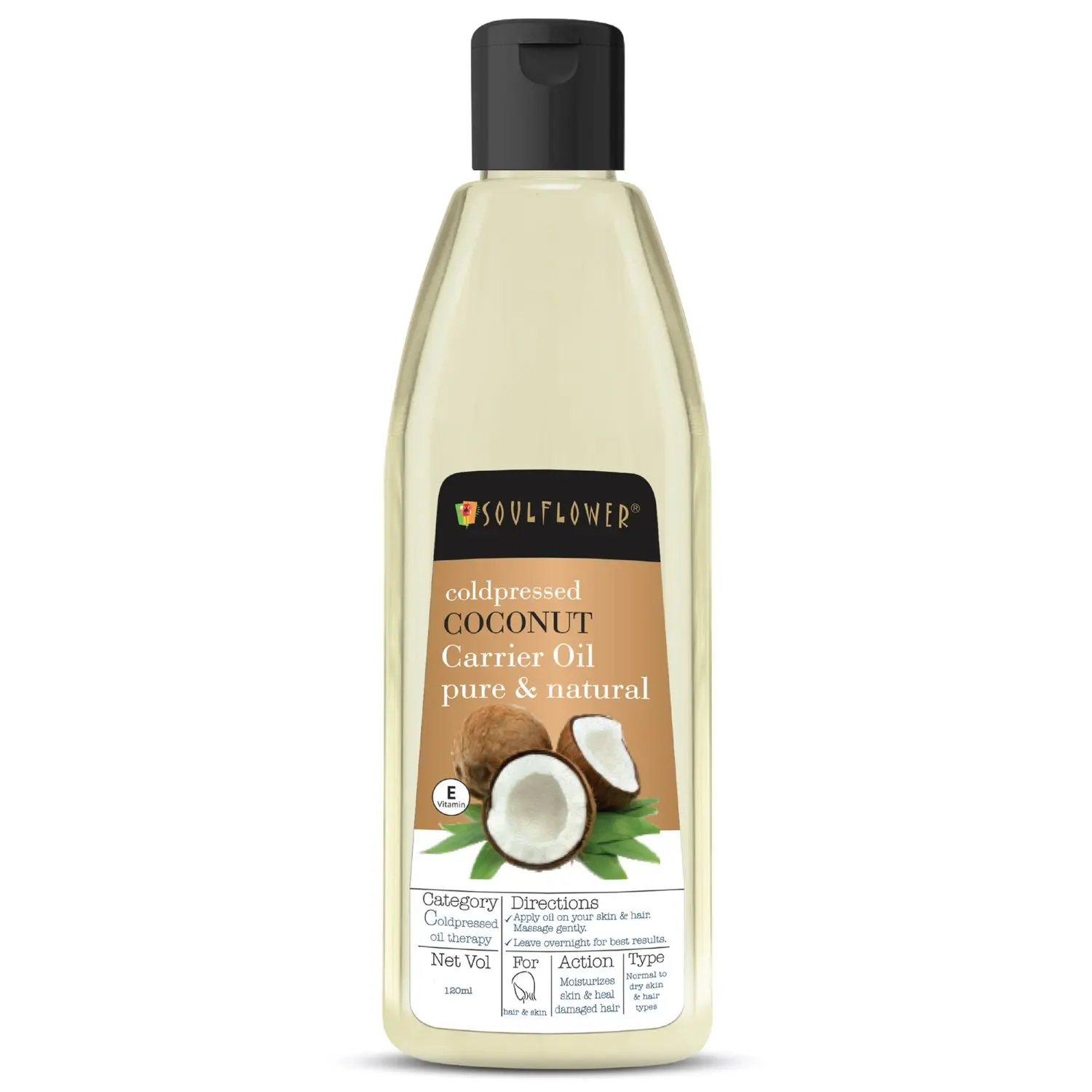 Soulflower Coldpressed Coconut Carrier Oil 120 ml