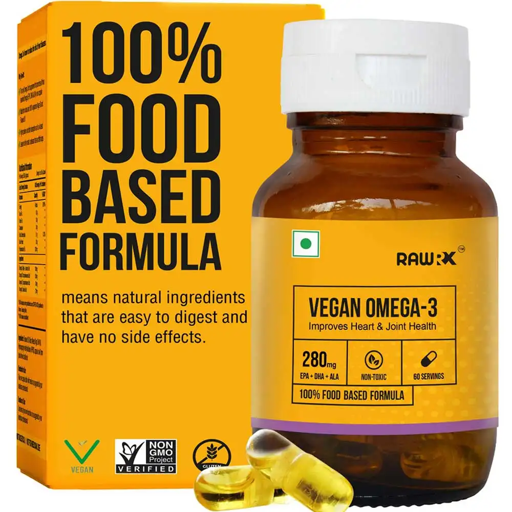 RawRX Vegan Omega-3,  60 capsules