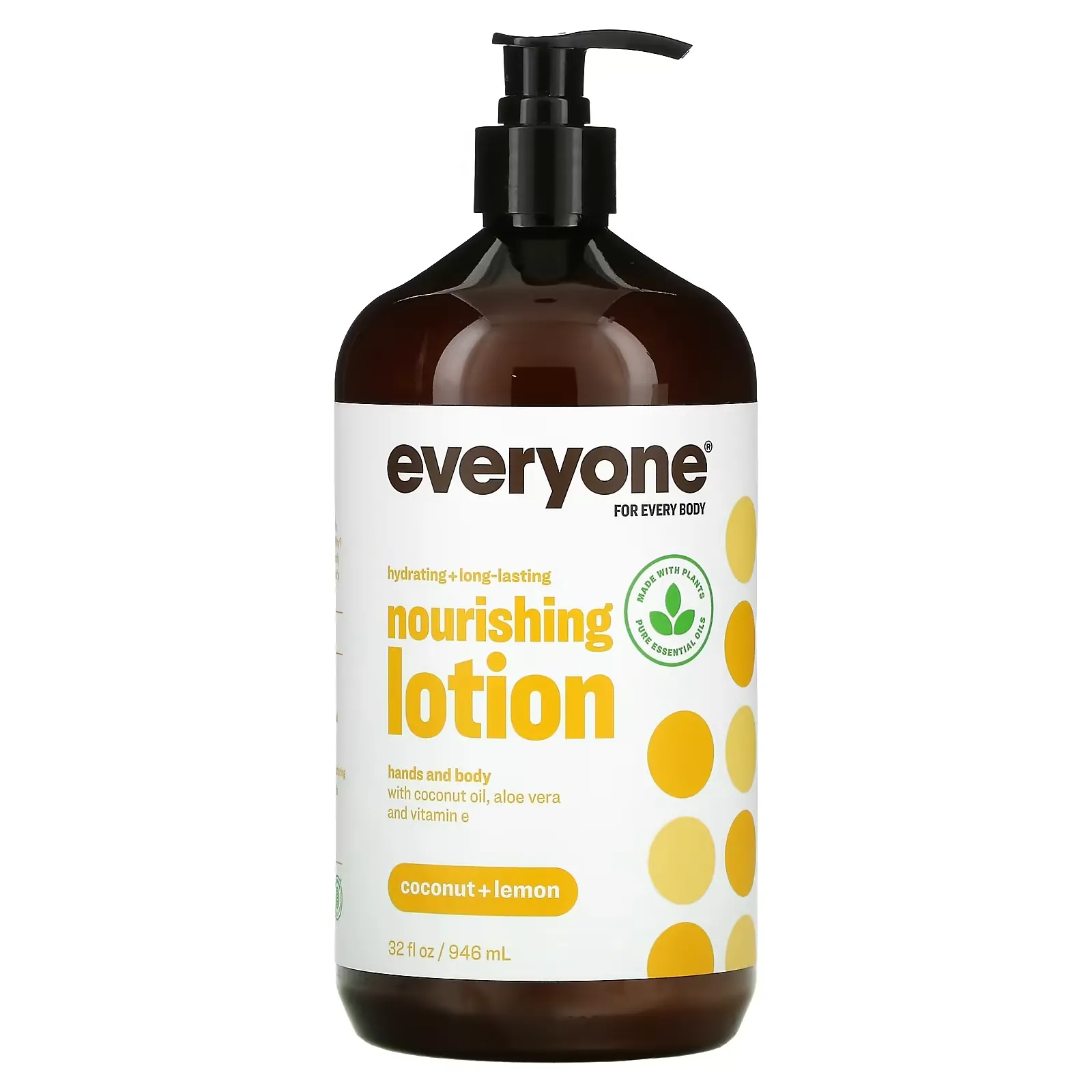 Nourishing Lotion, Coconut + Lemon, 32 fl oz (946 ml)