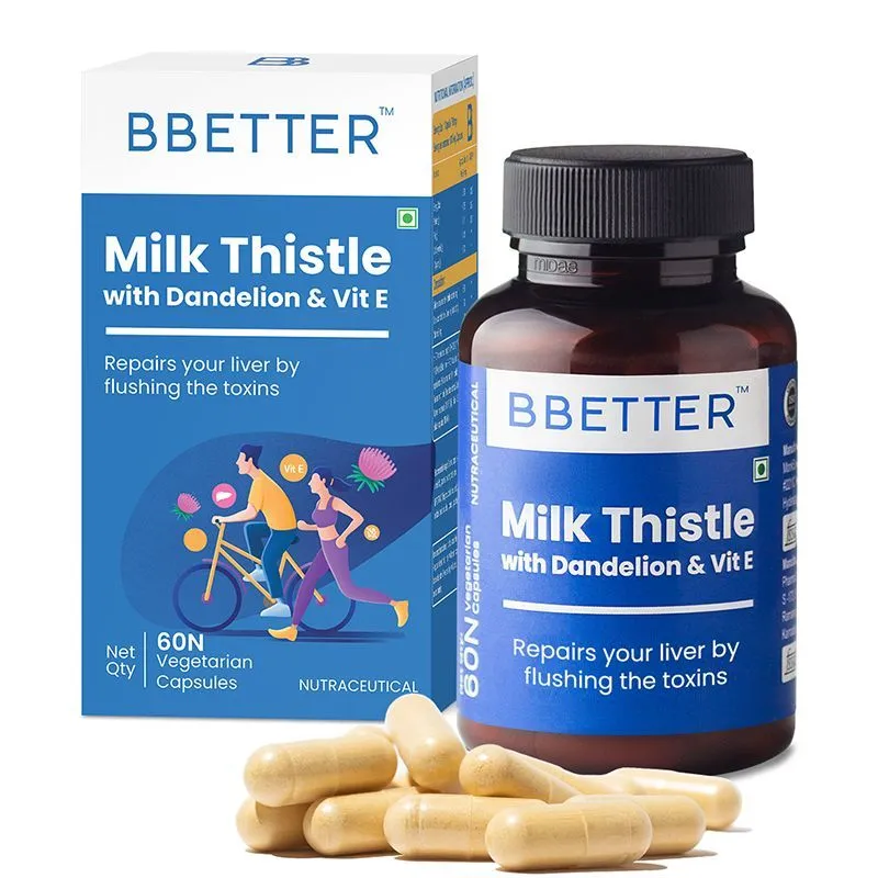 BBETTER Milk Thistle Liver Detox Supplement