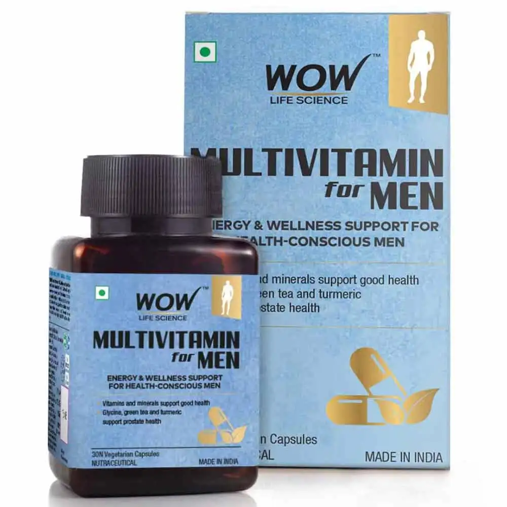 Wow Life Science Multivitamin for Men,  30 veggie capsule(s)  Unflavoured