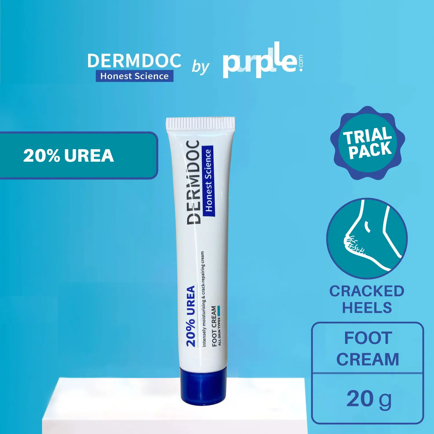 DermDoc 20% Urea Foot Cream (20 g)