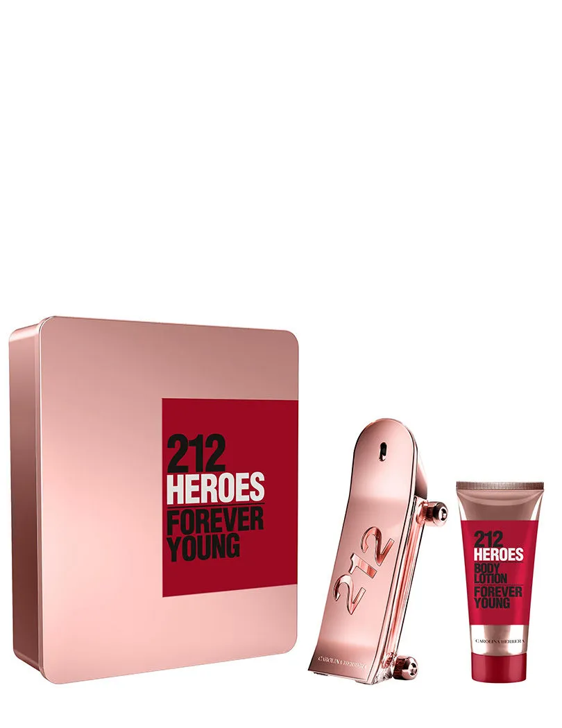 Carolina Herrera 212 Heroes For Her Eau De Parfum With Body Lotion Gift Set