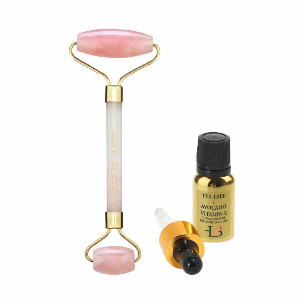 House Of Beauty Rose Quartz Roller