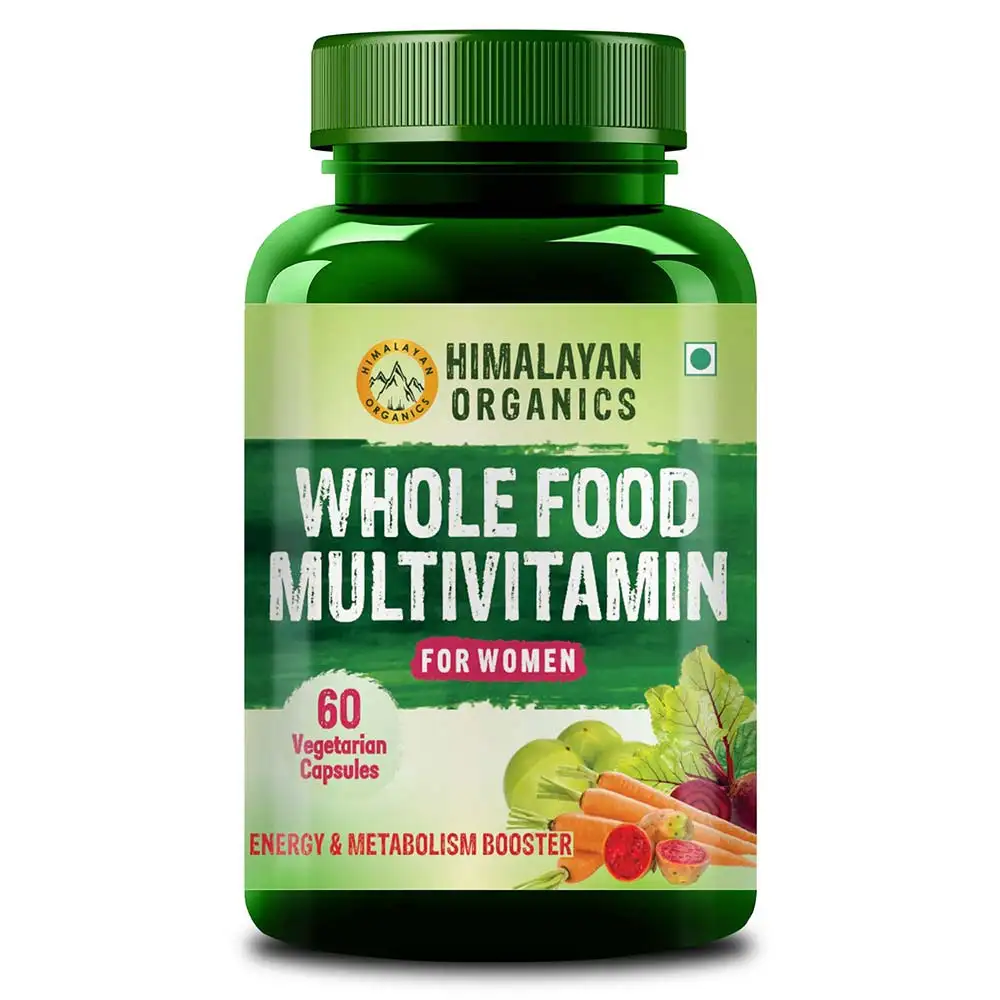 Himalayan Organics Whole Food Multivitamin for Women,  60 capsules  Natural