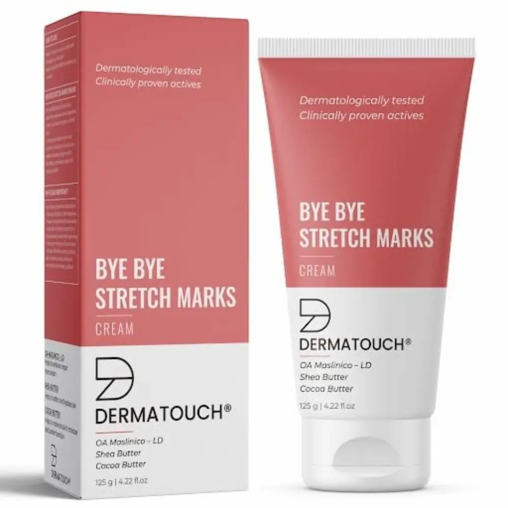 Dermatouch Bye Bye Stretch Mark Cream for Reduce Redness of new Stretch Marks - 125G