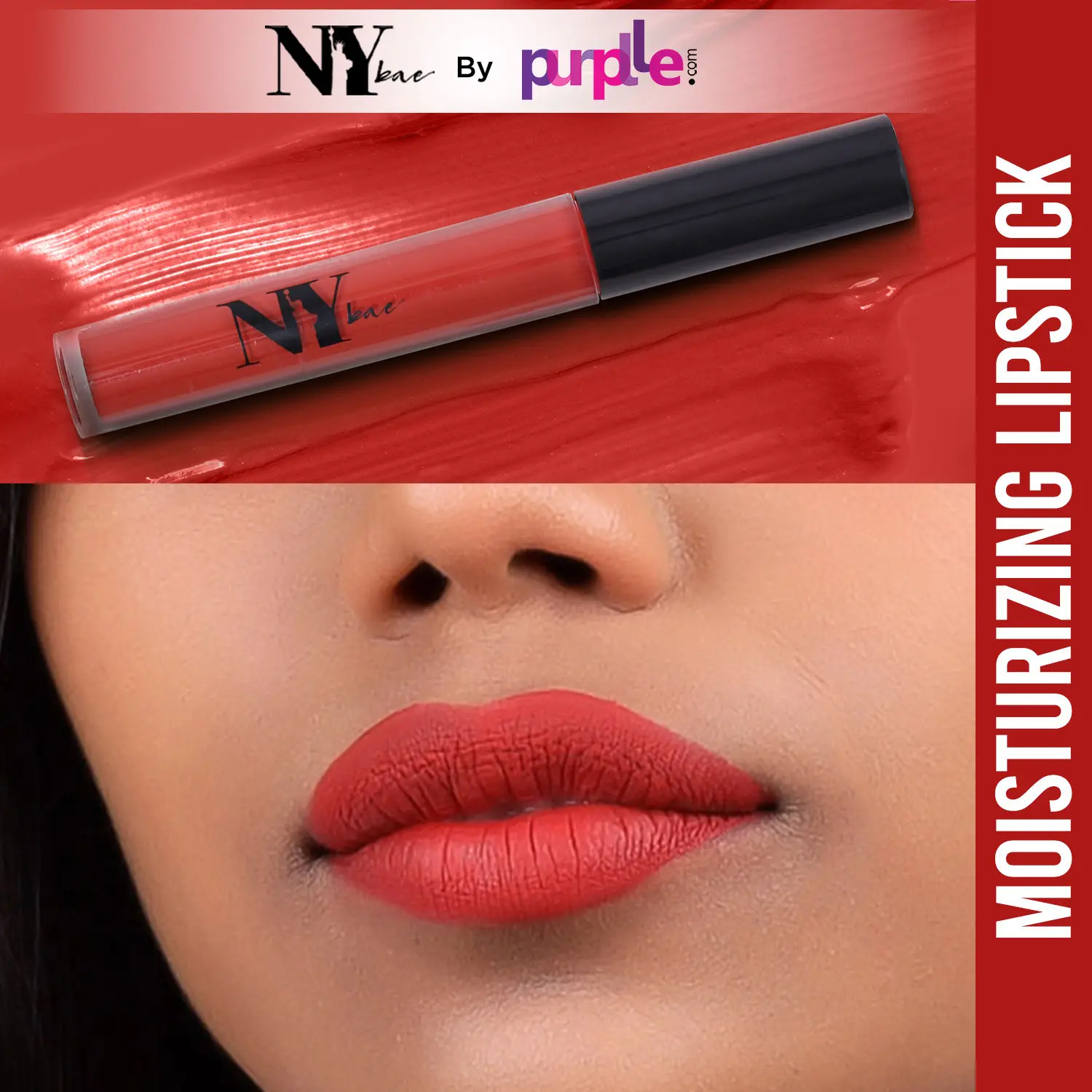 NY Bae Moisturizing Liquid Lipstick - Date Night At Broadway 19 (2.7 ml) | Pink | Matte Finish | Enriched with Vitamin E | Highly Pigmented | Non-Drying | Lasts Upto 12+ Hours | Weightless | Vegan | Cruelty & Paraben Free