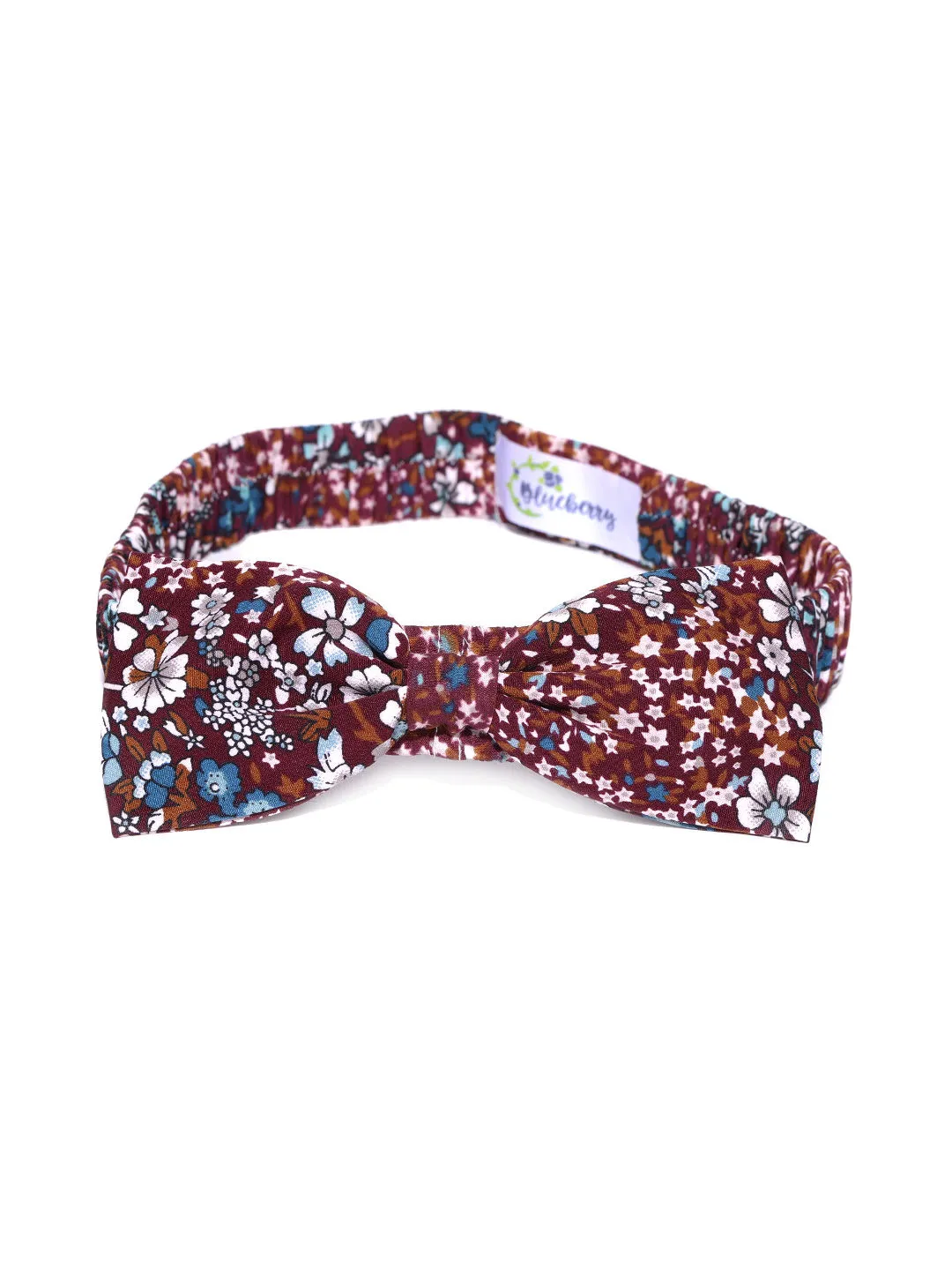 Blueberry Multi Colour Printed Bow Knot Detailing Hair Band