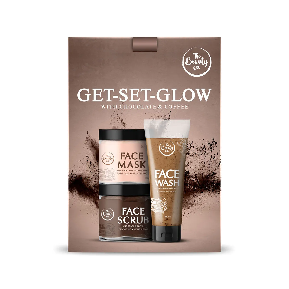 The Beauty Co. Get-set-glow Combo For Facial Skincare Routine (Pack Of 3)