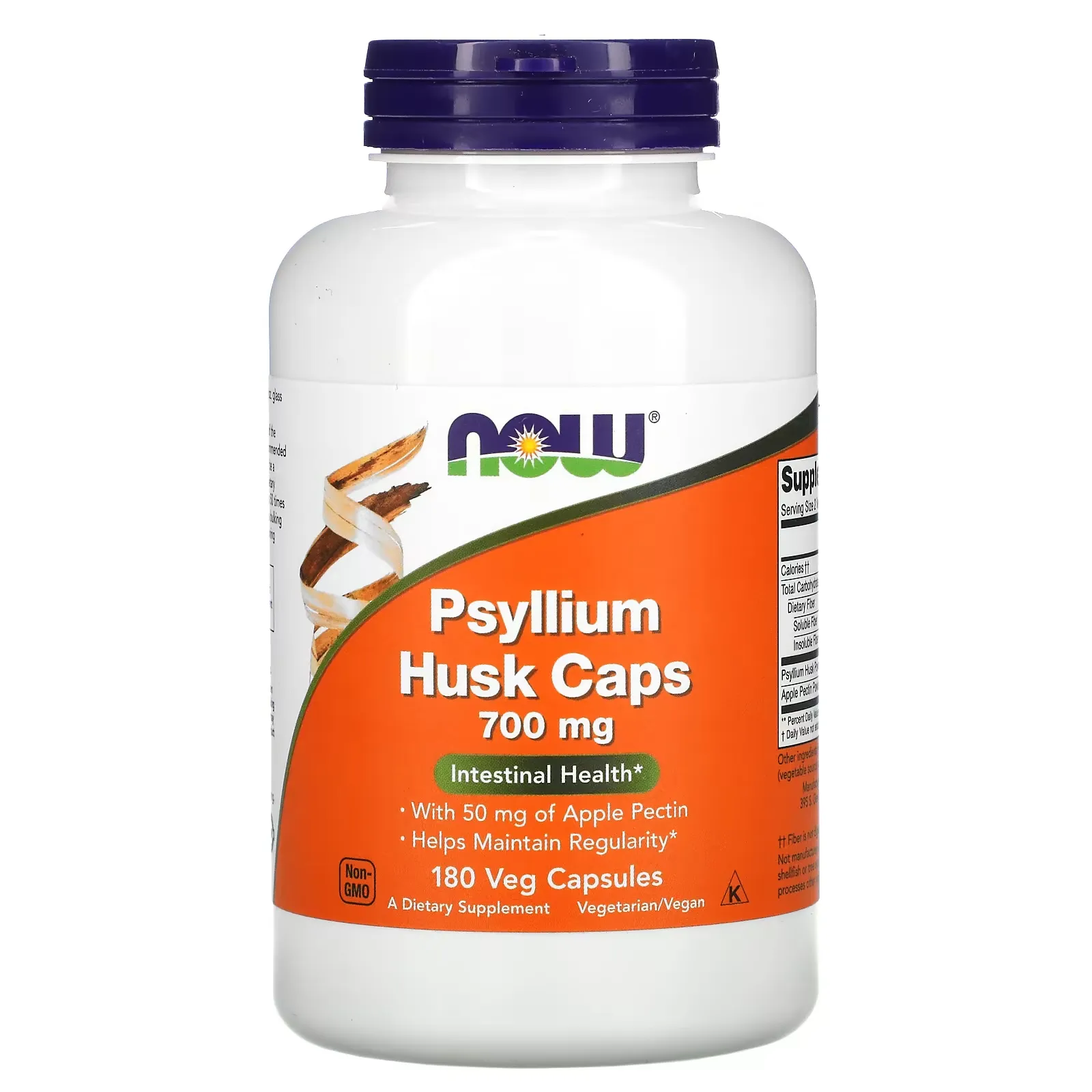 Psyllium Husk Caps, 700 mg, 180 Veg Capsules