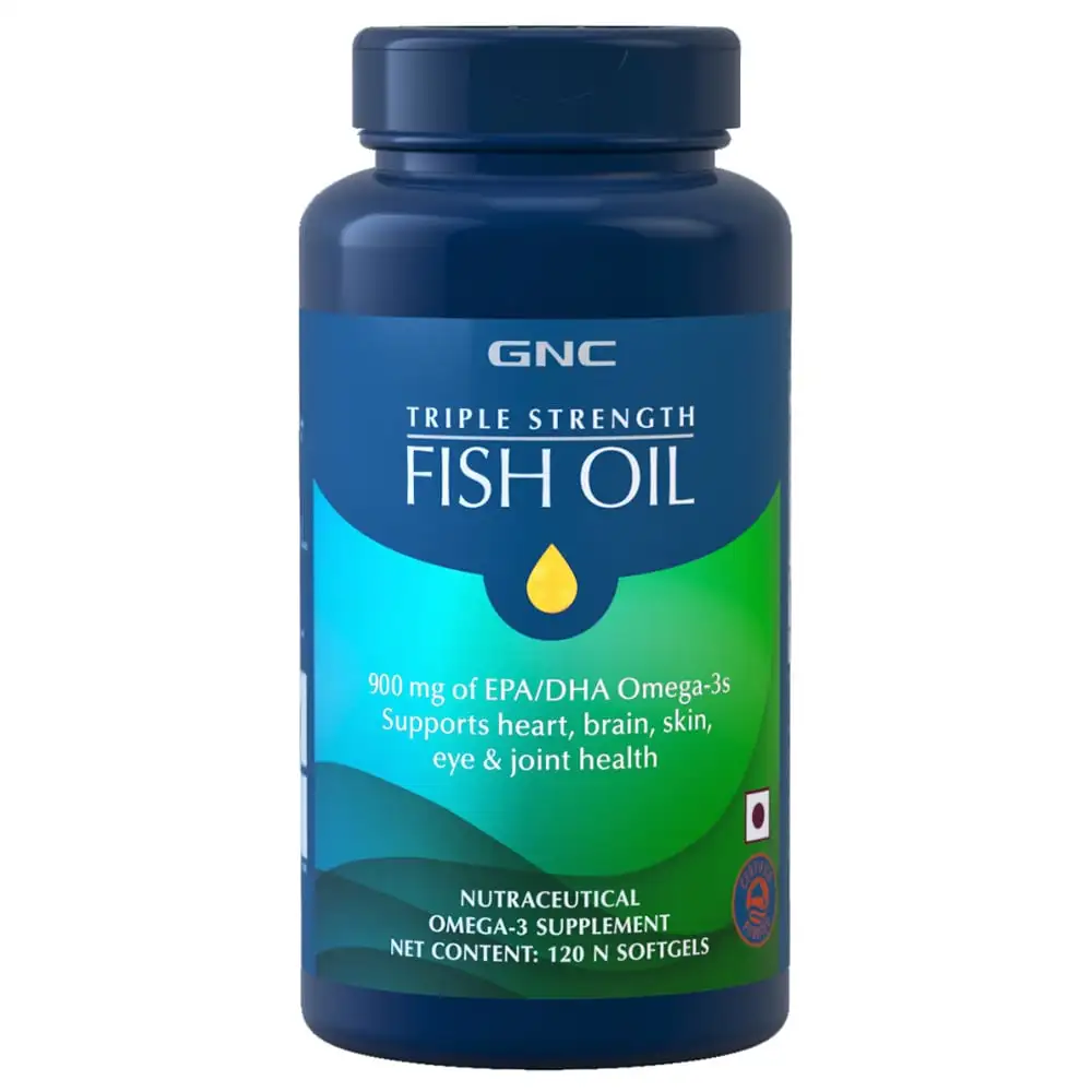 GNC Triple Strength Fish Oil,  120 softgels