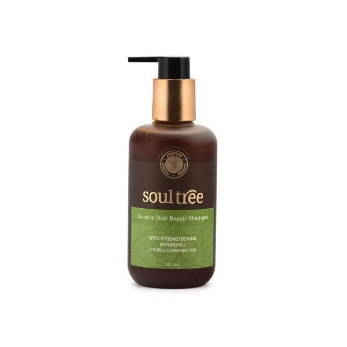 SoulTree Licorice Hair Repair Shampoo with Strenghtening Bhringraj- For Dull & Damaged Hair(250ml)