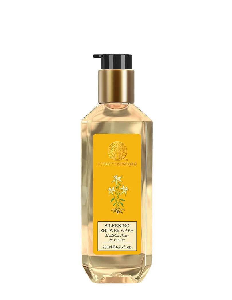 Forest Essentials Silkening Shower Wash - Mashobra Honey & Vanilla