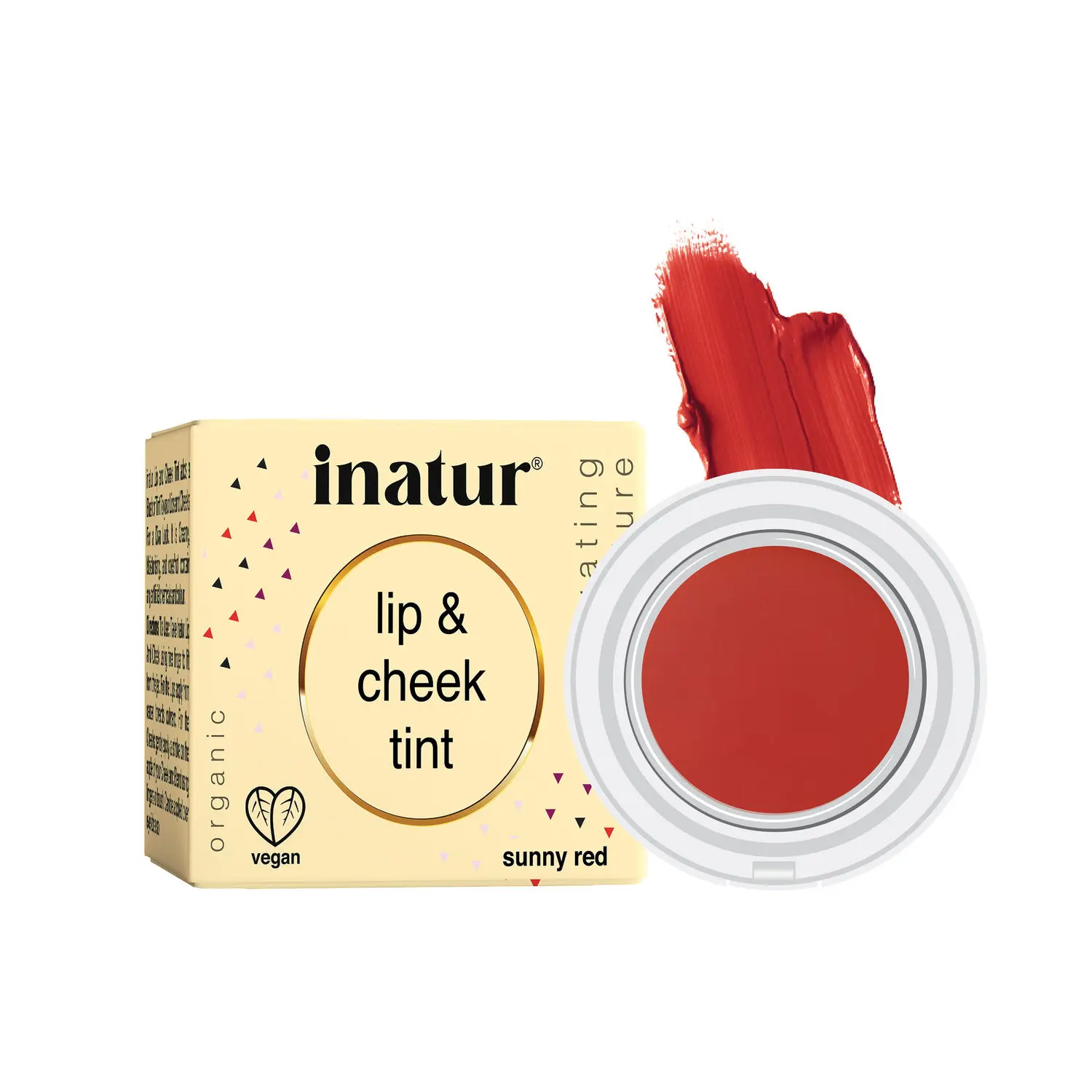 Inatur Lip and Cheek Tint Sunny Red (4 g)