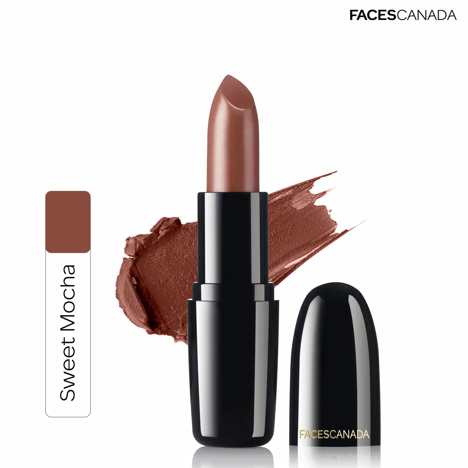 Faces Canada Weightless Creme Lipstick |Jojoba and Almond Oil enriched | Highly pigmented | Smooth One Stroke Color | Sweet Mocha 4g