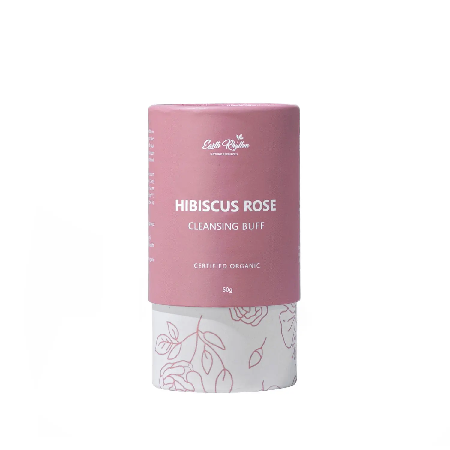 Earth Rhythm Hibiscus & Rose Cleansing Buff | Certified Organic | Brightens Skin, Absorbs Excess Oil, Purifies Skin | Men & Women - 50 G