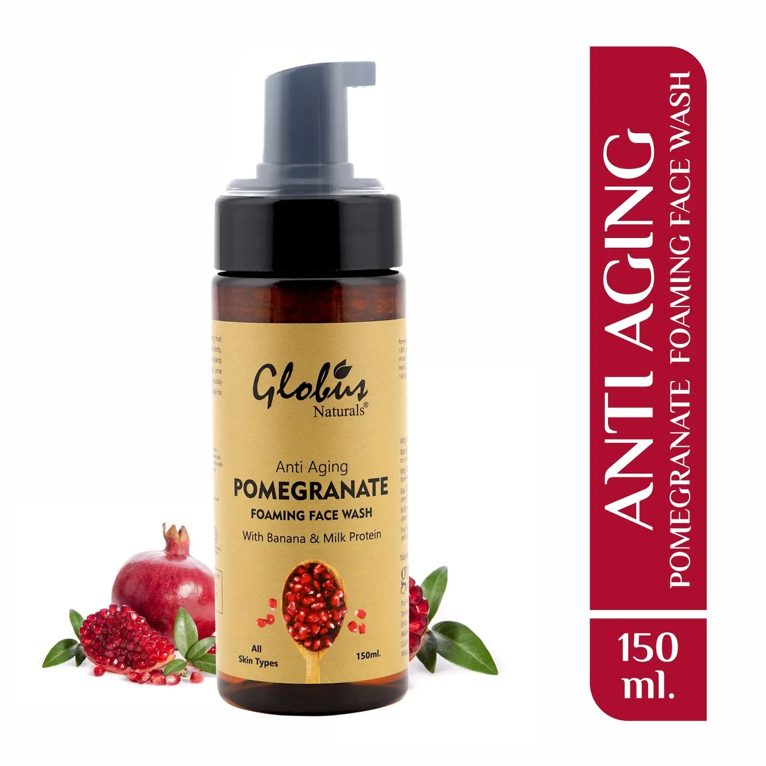 Globus Naturals Pomegranate Foaming Fruit Face wash (150 ml)