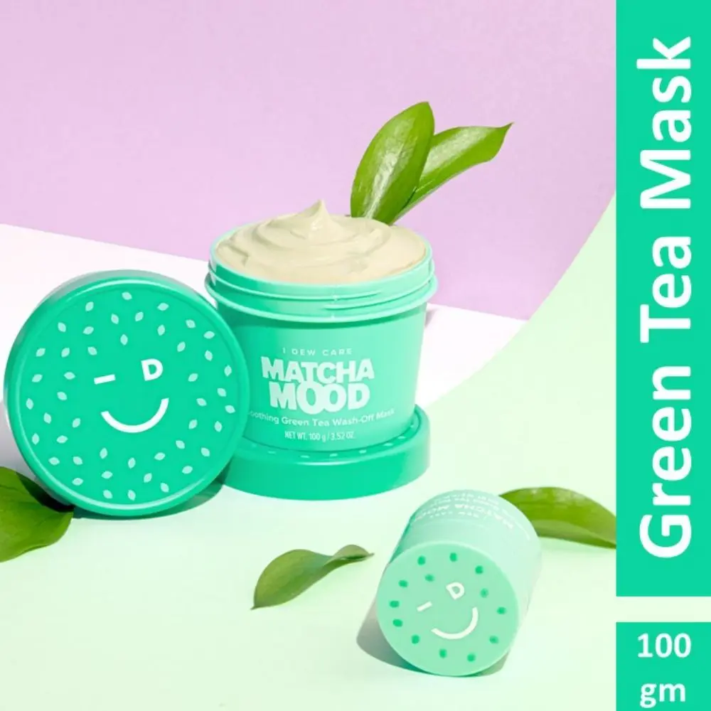 I DEW CARE MATCHA MOOD, Soothing Green Tea Wash-Off Mask | Korean Skin Care