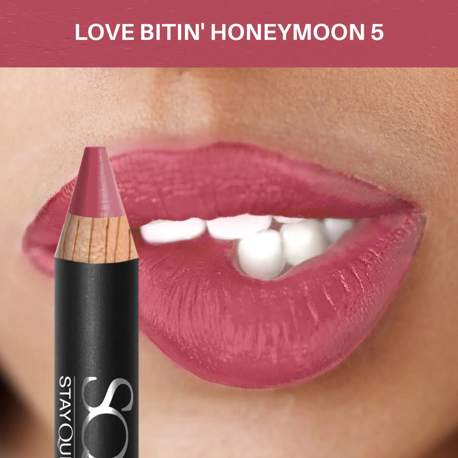 Stay Quirky Mini Lip Crayon | Lipstick Pencil | Lipstick - Love Bitin' Honeymoon 5 (2.1g)