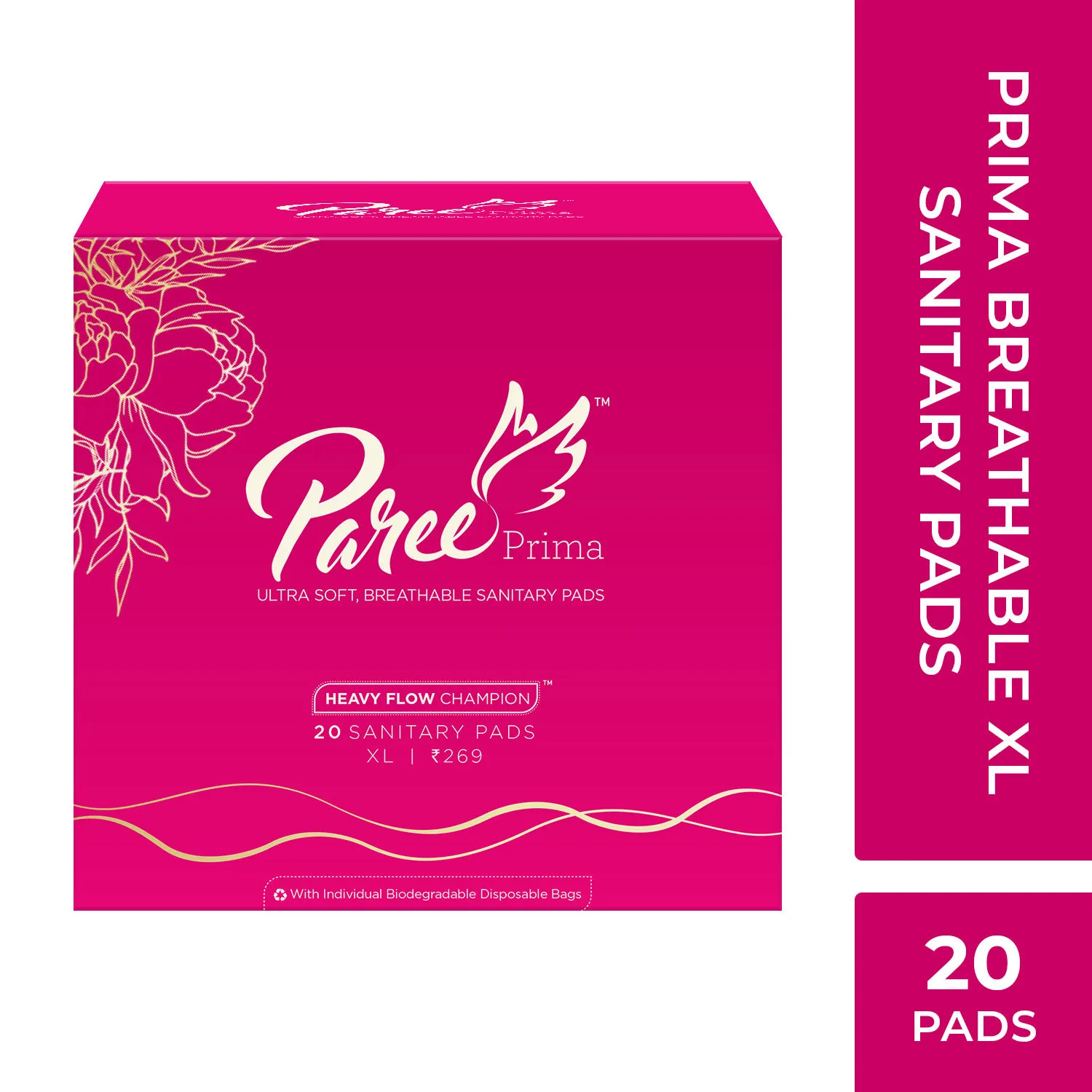 Paree Prima Ultra Thinz Sanitary 20 Pads - XL