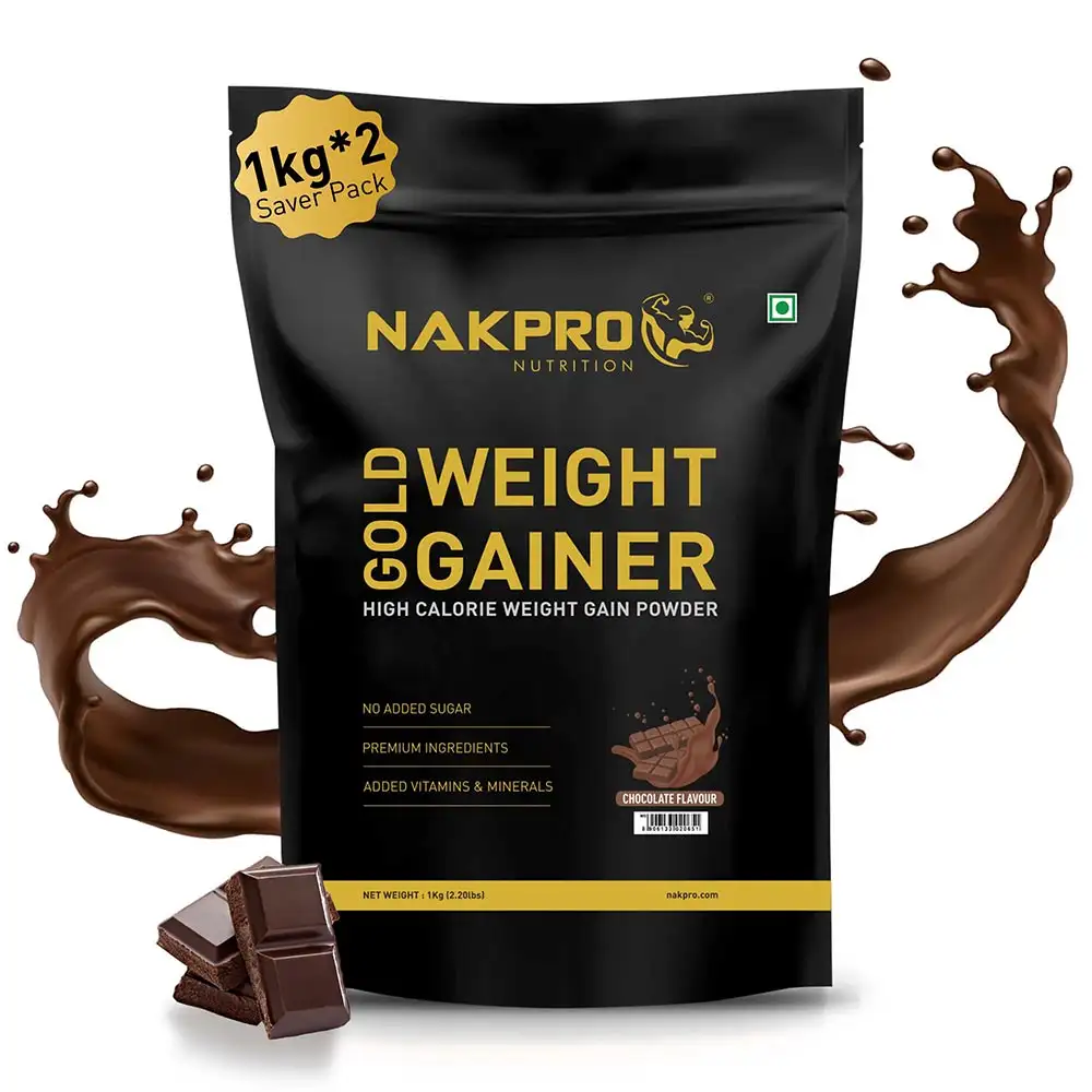 Nakpro Gold Weight Gainer,  2.2 lb  Chocolate (Pack of 2)