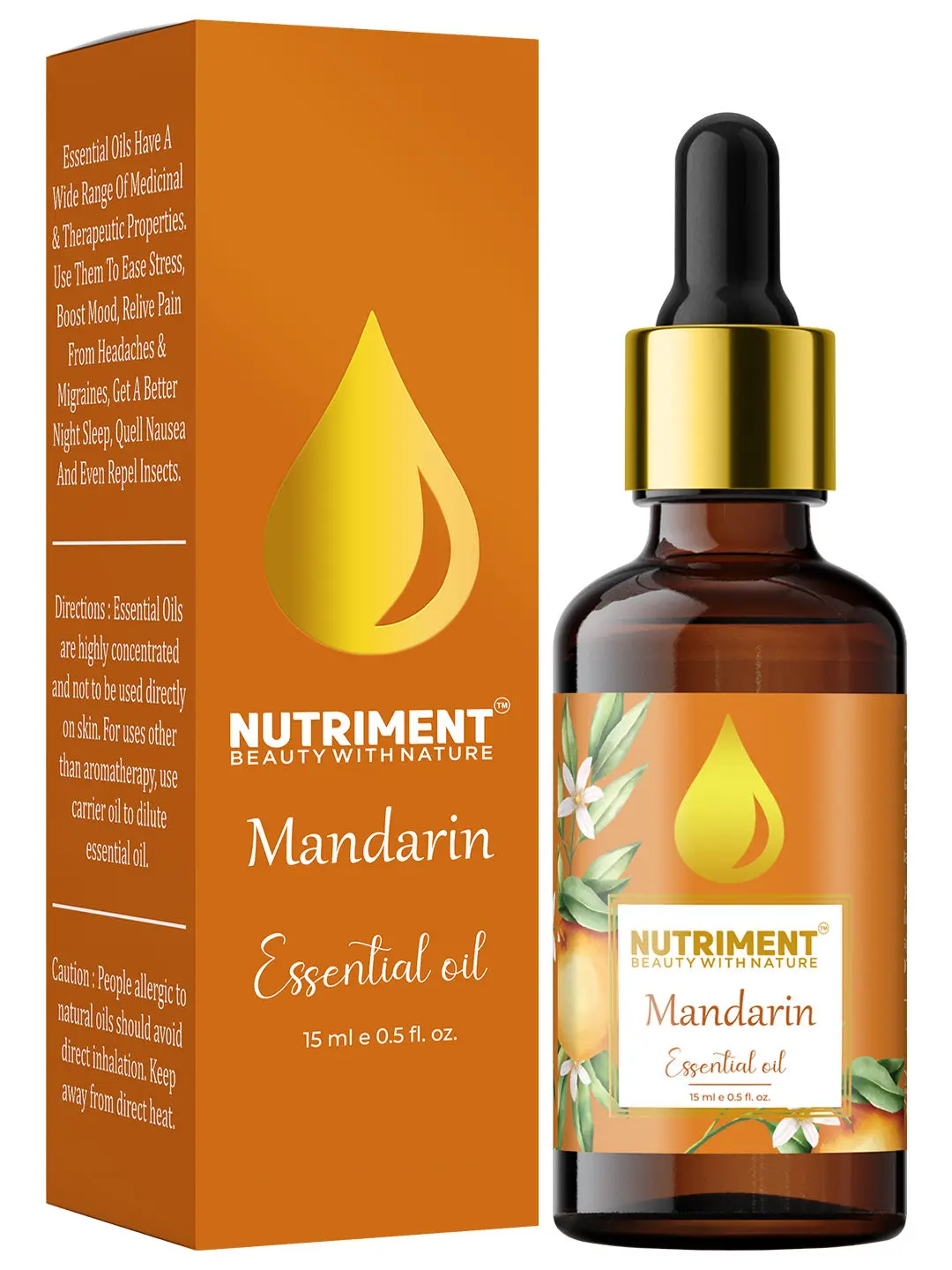 Nutriment Mandarin Essential Oil, 15ml