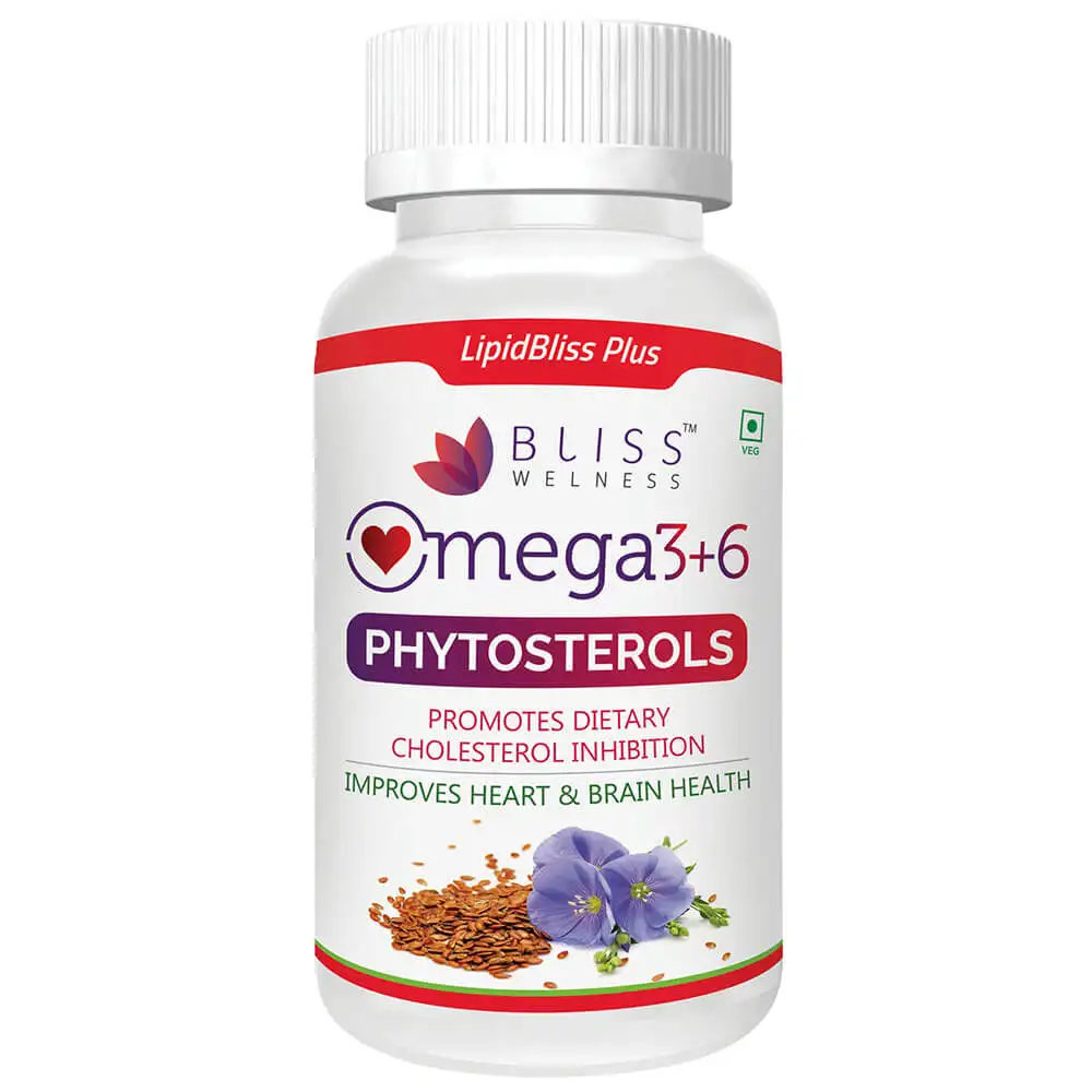 Bliss Welness Omega 3+6 with Phytosterols,  20 capsules