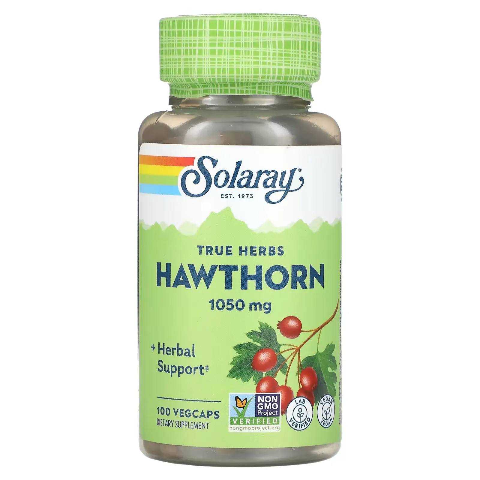 True Herbs, Hawthorn, 525 mg, 100 VegCaps