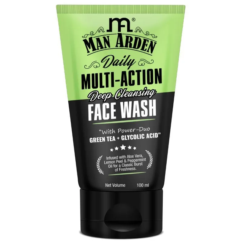 Man Arden Daily Multi-Action Deep Cleansing Face Wash Green Tea For Burst of Freshness