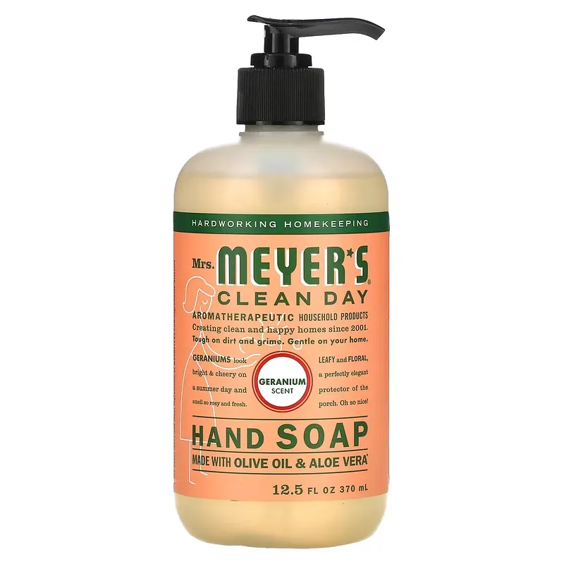 Hand Soap, Geranium, 12.5 fl oz (370 ml)