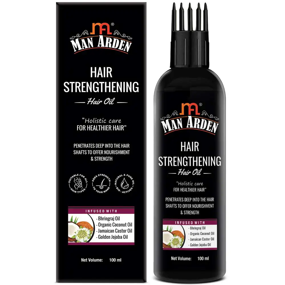 Man Arden Hair Strengthening Hair Oil,  100 ml  Healthier Hair