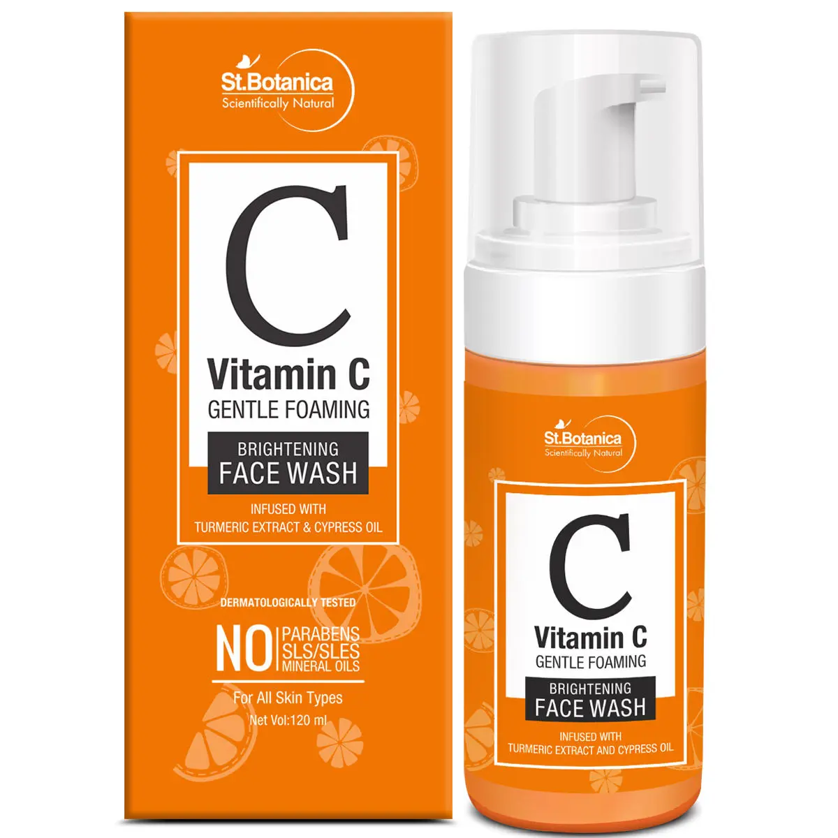 St.Botanica Vitamin C Foaming Brightening Face Wash (120 ml)