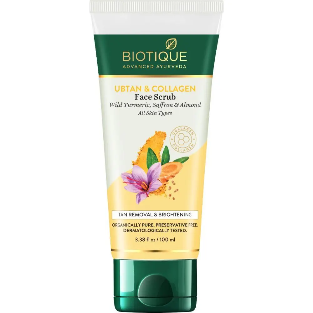 BIOTIQUE UBTAN & COLLAGEN Face Scrub (100 g)