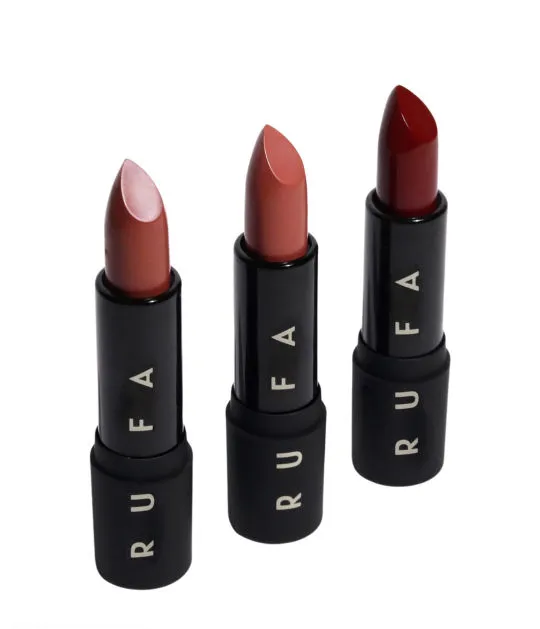 Rufa Beauty Lux Matte Lipstick Celebrant Trio