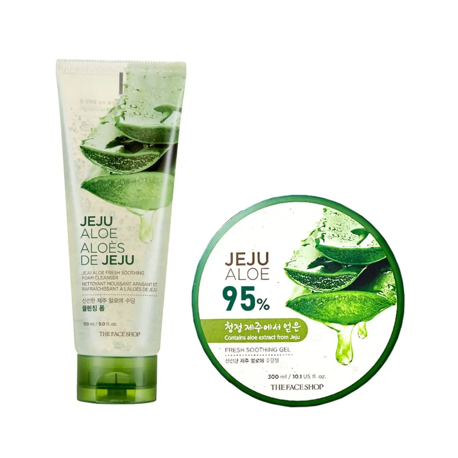 The Face Shop Jeju aloe gel & Aloe Cleanser