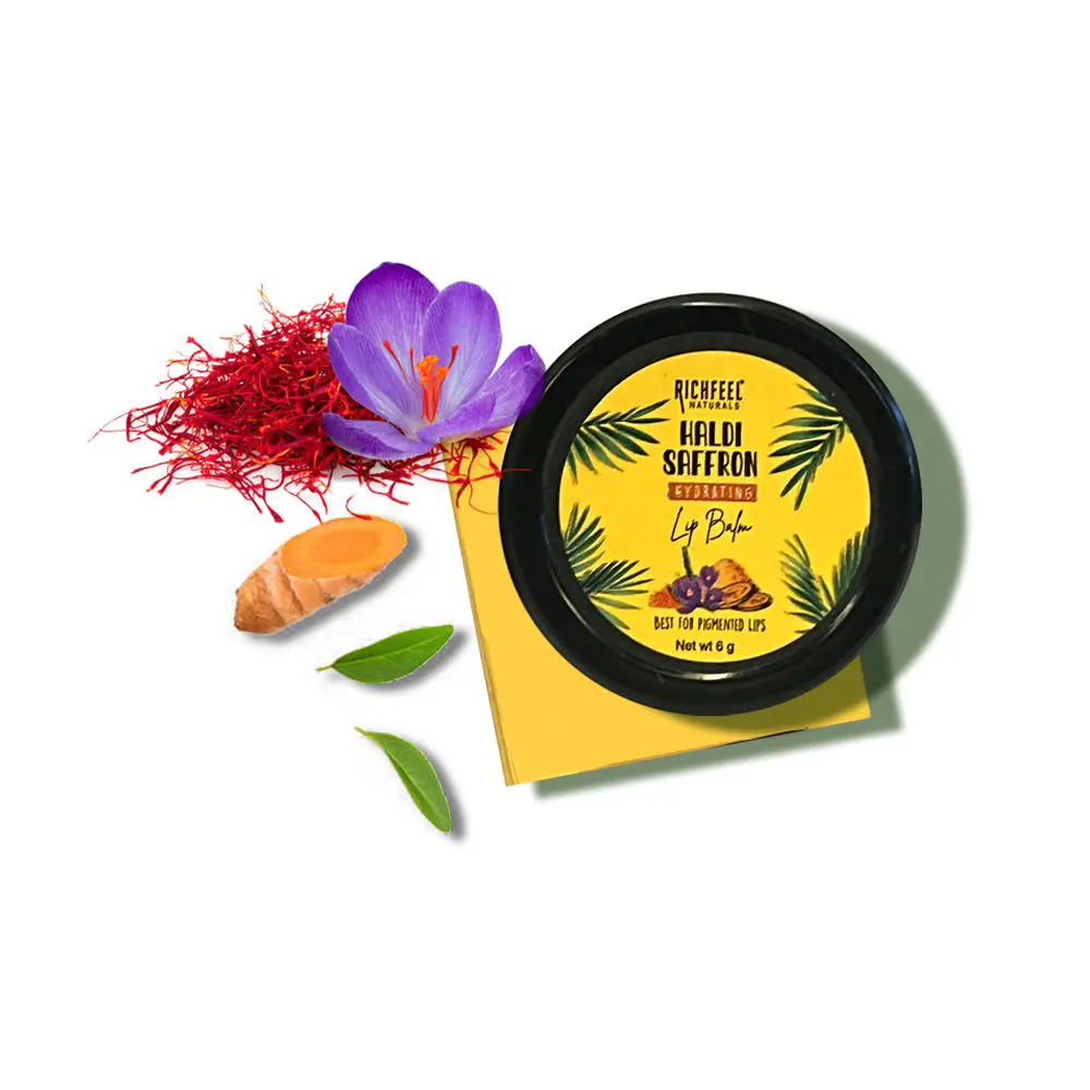 Richfeel Hydrating Lip Balm With Haldi & Saffron (6 g)