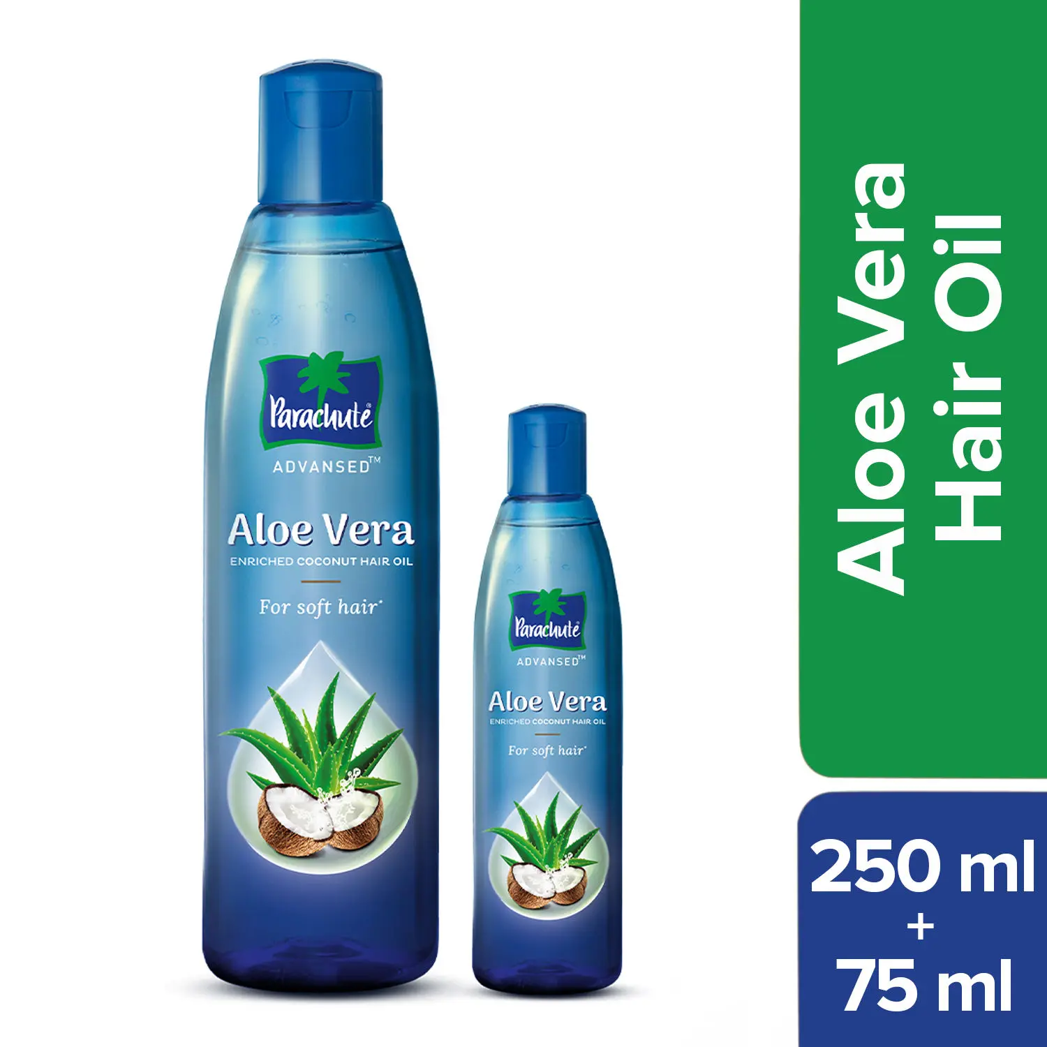 Parachute Advansed Aloe Vera Enriched Coconut Hair Oil (250 ml + 75 ml)