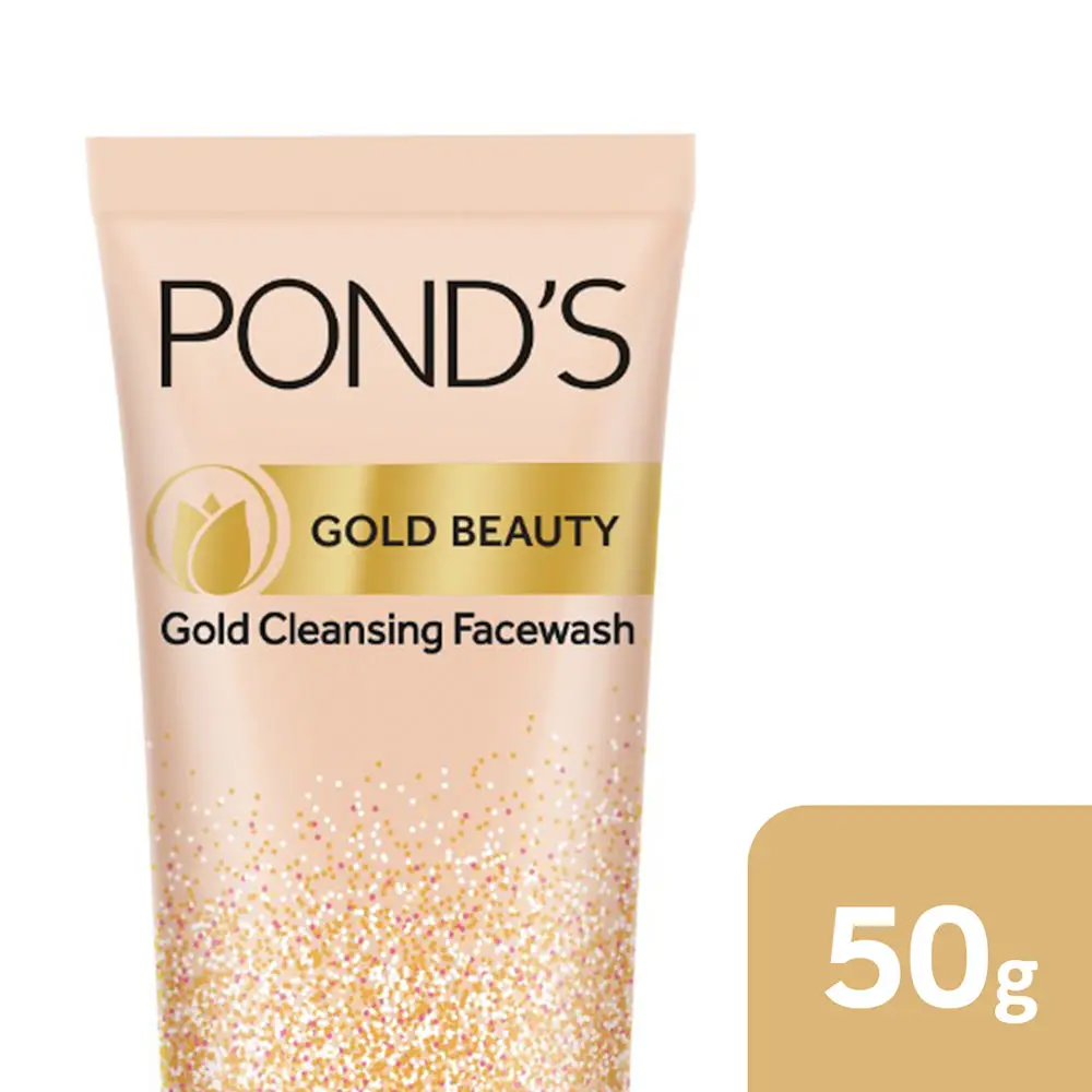 Pond’s Gold Beauty Gold Cleansing Face Wash, Luminous Glow 50 g